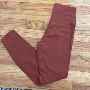 Nike Yoga Luxe red leggings